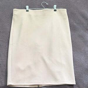 NWOT Elegant Blush Pink Pencil Skirt with long back zip - Size 14